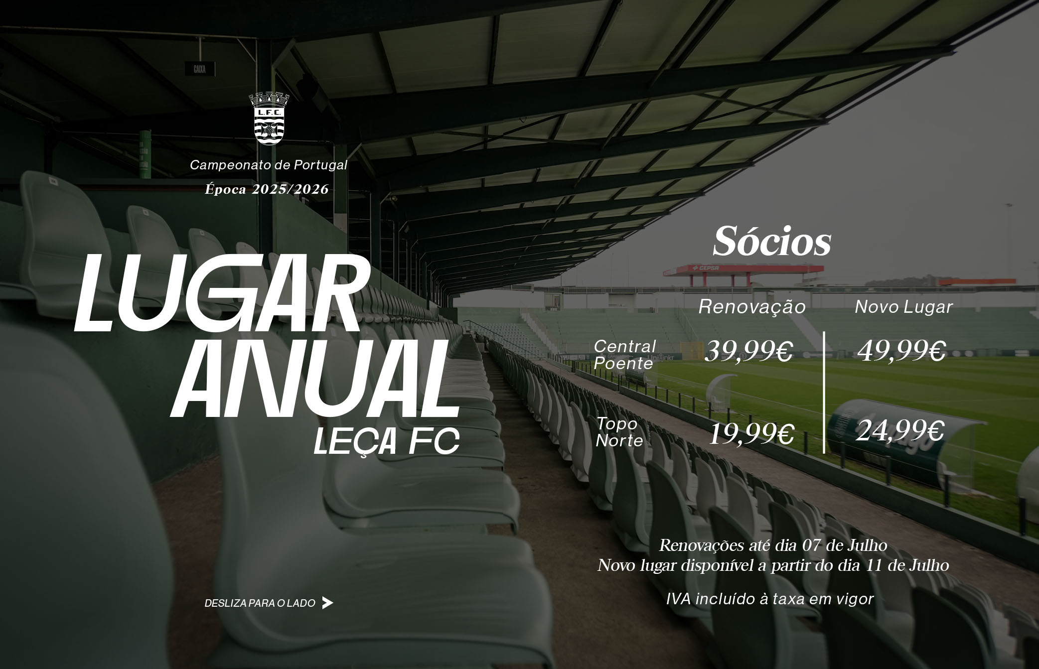 Renovação de lugar anual 25/26